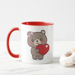 Caneca Ilustração do Urso de Teddy