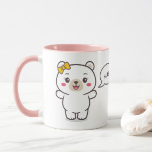 Caneca Ilustração do Urso de Teddy