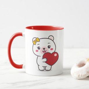Caneca Ilustração do Urso de Teddy