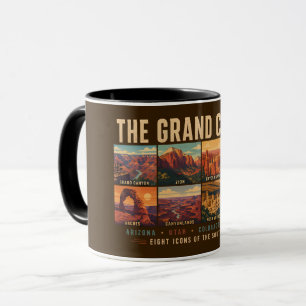 Caneca Ilustração dos Parques Nacionais e Pontos Turístic