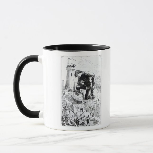 Caneca Ilustração 'dos viagens de Gulliver (Esquerda)