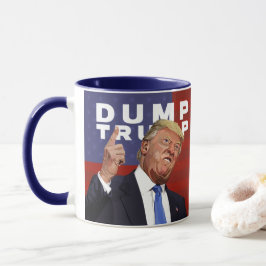 Caneca Ilustração Dump Trump 2020