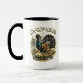 Caneca Ilustração em Aquarela do Majestoso Tetraz