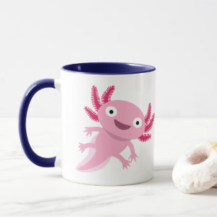 Caneca Ilustração Engraçada Axolotl