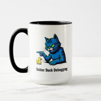 Caneca Ilustração Engraçada de Depuração de Pato de Borra
