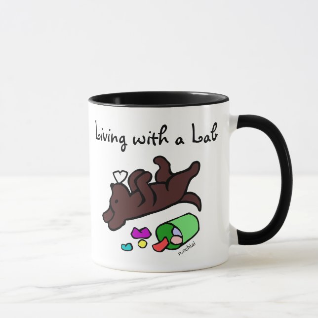 Caneca Ilustração engraçada dos desenhos animados de (Direita)