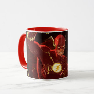 Caneca Ilustração Flash de Crise Infinita