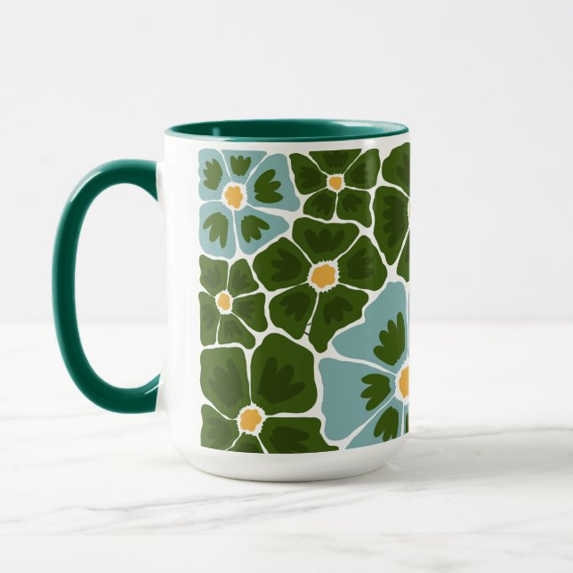 Caneca Ilustração Floral (Esquerda)