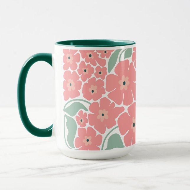 Caneca Ilustração Floral (Esquerda)