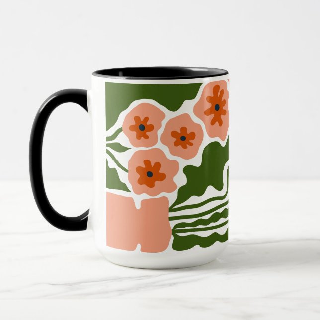 Caneca Ilustração Floral (Esquerda)