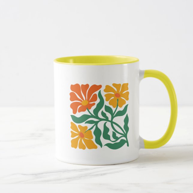 Caneca Ilustração Floral (Direita)