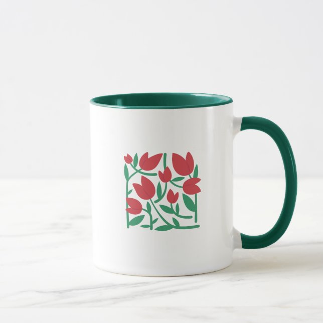 Caneca Ilustração Floral (Direita)