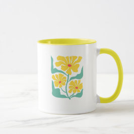 Caneca Ilustração Floral Arte