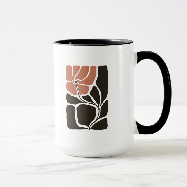 Caneca Ilustração Floral Arte (Direita)