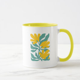 Caneca Ilustração Floral Arte