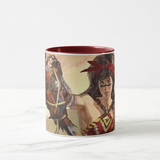 Caneca Ilustração Infinita de Mulher Maravilha Atômica de (Centro)