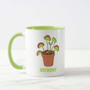 Caneca Ilustração Personalizada da Planta de Vênus Fly