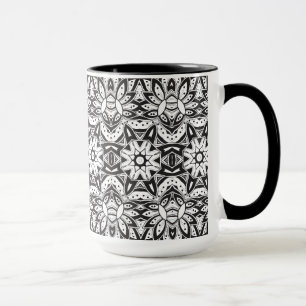 Caneca Ilustração tribal inspirada do estilo