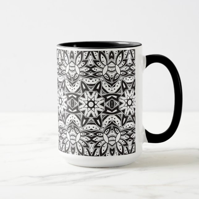 Caneca Ilustração tribal inspirada do estilo (Direita)