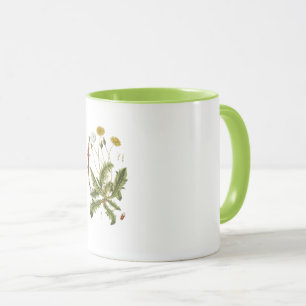 Caneca Ilustração Vintage Dandelion