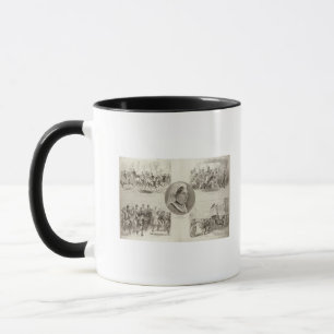 Caneca Ilustrações dos ataques na rainha Victoria