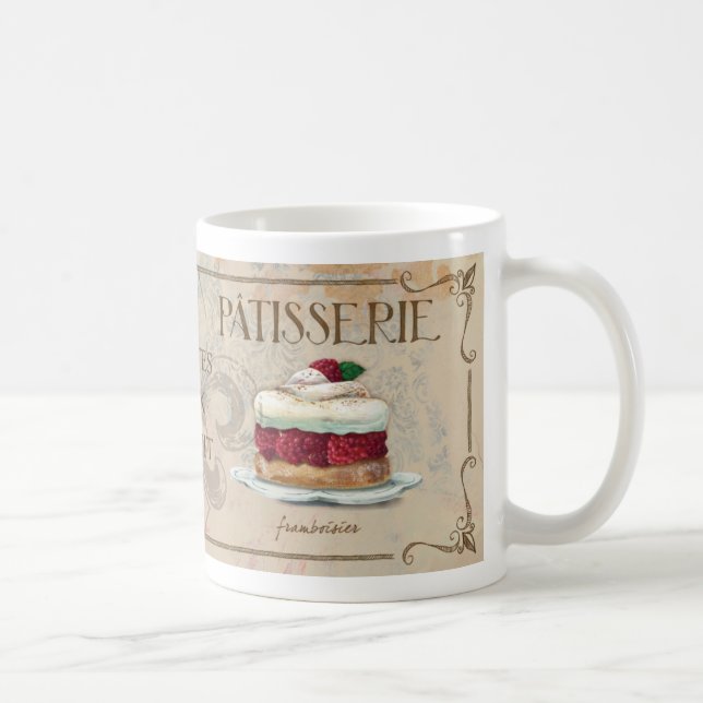Caneca ilustrada do Patisserie II francês (Direita)