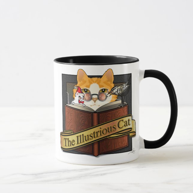 Caneca Ilustrista Art Nouveau Cat (Direita)