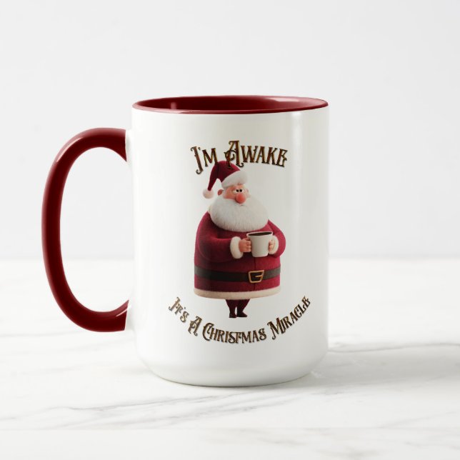 Caneca I'm Awake, It's A Christmas Miracle (Esquerda)