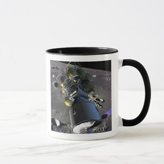 Caneca Imagem artística de uma nova nave espacial para a  (Direita)
