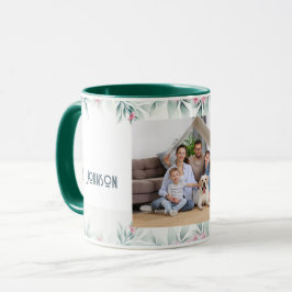 CANECA IMAGEM DA FAMÍLIA DE QUADROS FLORAIS PERSONALIZADA