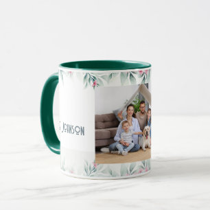CANECA IMAGEM DA FAMÍLIA DE QUADROS FLORAIS PERSONALIZADA