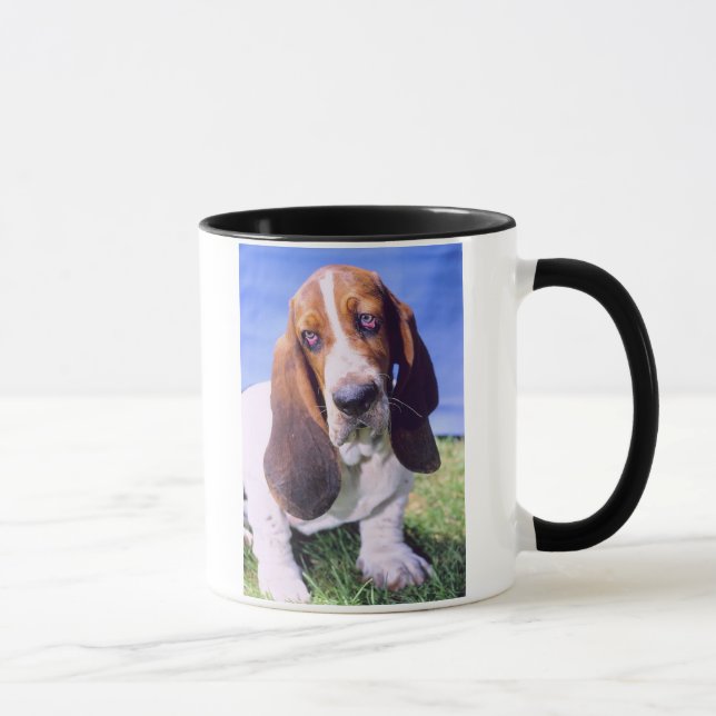 Caneca Imagem de Caça Basset (Direita)