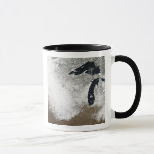 Caneca Imagem de cor verdadeira da neve
