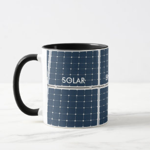 Caneca Imagem de um painel de energias solares engraçado
