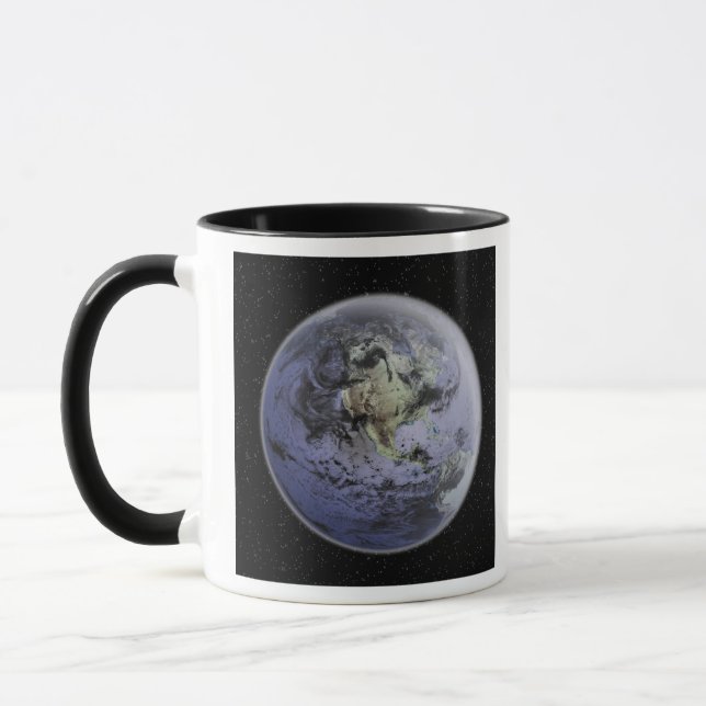 Caneca Imagem digitalmente melhorada da Terra do Cheio (Esquerda)