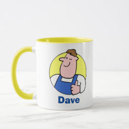 Caneca Imagem do Handyman com Nome