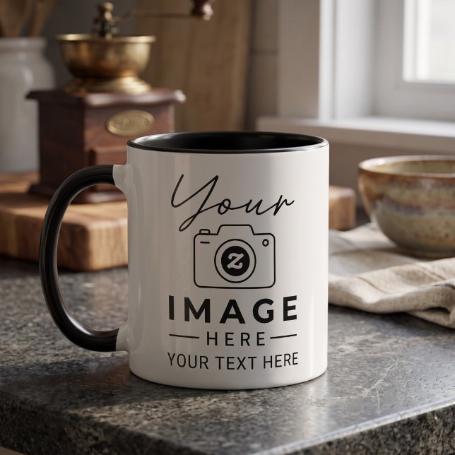 Caneca Imagem e Texto Personalizados (Criador carregado)