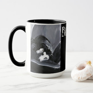 Caneca Imagem Personalizada de Collie de Borda