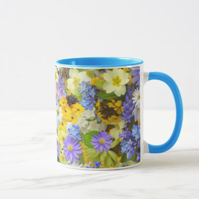 Caneca imagens com flores (Direita)