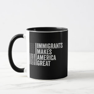 Caneca Imigrantes fazem Excelente da América Anti-Trump