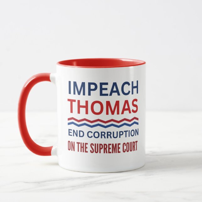 Caneca Impedisse Clarence Thomas Supremo Tribunal de Just (Esquerda)