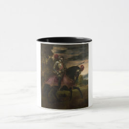 Caneca Imperador Charles V em Horseback (por Titian)