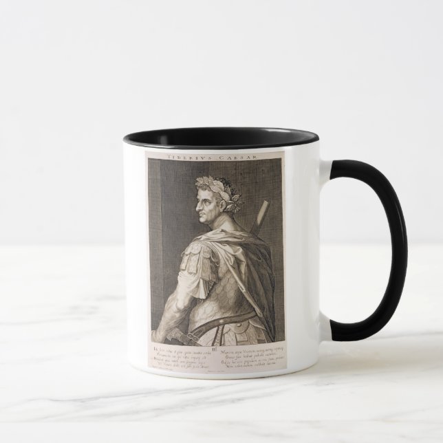 Caneca Imperador de Tiberius Caesar (ANÚNCIO 10 BC - 54) (Direita)