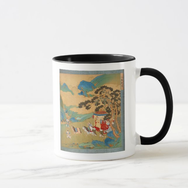 Caneca Imperador MU Wang da dinastia de Chou dentro (Direita)