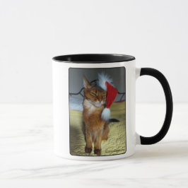 Caneca impertinente ou agradável do gatinho do
