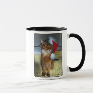 Caneca impertinente ou agradável do gatinho do
