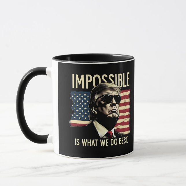 Caneca Impossível É O Que Fazemos De Melhor Idiota 4 De J (Esquerda)