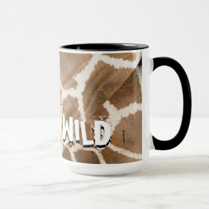 Caneca Impressão animal "Café me deixa selvagem"