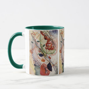 Caneca Impressão de Aquarela de Wassily Kandinsky Pintura