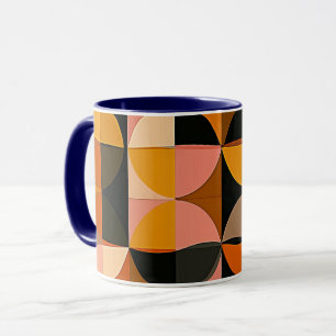 Caneca Impressão de Arte de Parede Formas Geométricas e C